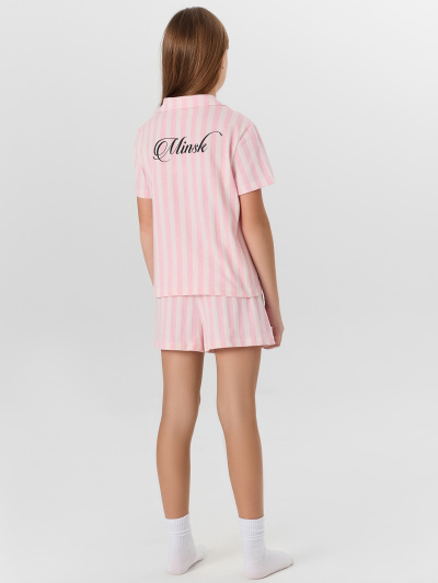Рубашка, шорты Mark Formelle 567745/25-37344ПП-0 розовая_полоска_Minsk_1_сл_на_спинке - фото 6