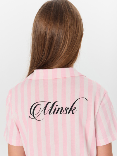 Рубашка, шорты Mark Formelle 567745/25-37344ПП-0 розовая_полоска_Minsk_1_сл_на_спинке - фото 7