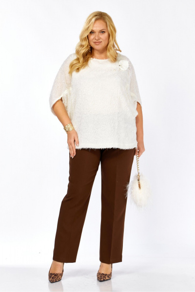 Блуза Элль-стиль 2423а  молоко - фото 2