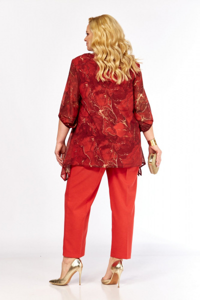 Блуза Элль-стиль 2263/13а красный - фото 10