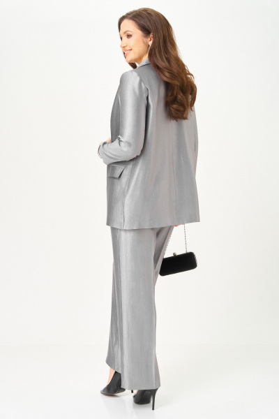 Блуза, брюки, жакет БагираАнТа 1087 серый - фото 8