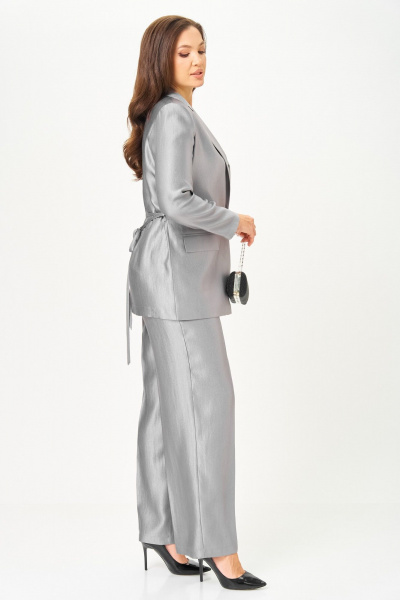 Блуза, брюки, жакет БагираАнТа 1087 серый - фото 7