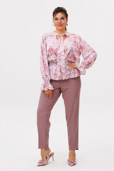 Блуза Anelli 1694 фьюжен_фуксия - фото 6