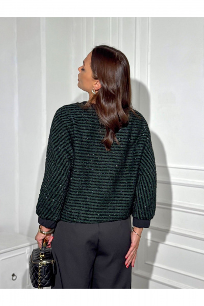 Брюки, джемпер Dilana VIP 2124 зеленый/черный - фото 12