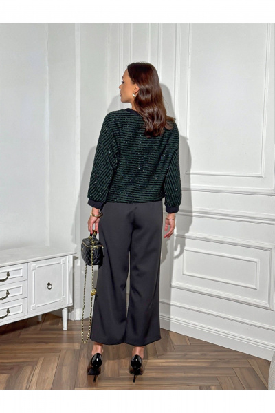 Брюки, джемпер Dilana VIP 2124 зеленый/черный - фото 10
