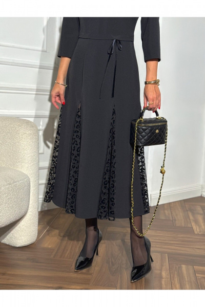 Платье Dilana VIP 2125 черный_ - фото 10