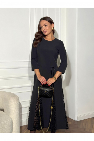 Платье Dilana VIP 2125 черный_ - фото 6