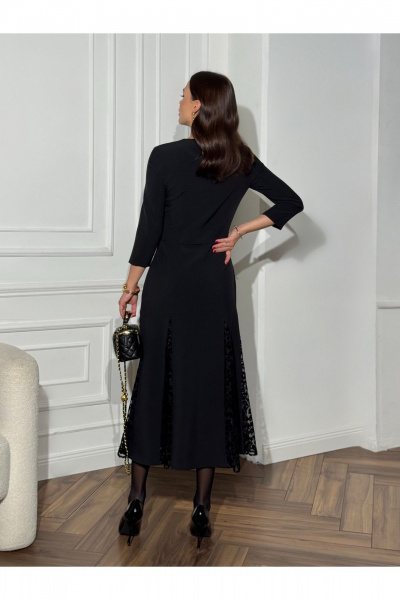 Платье Dilana VIP 2125 черный_ - фото 5