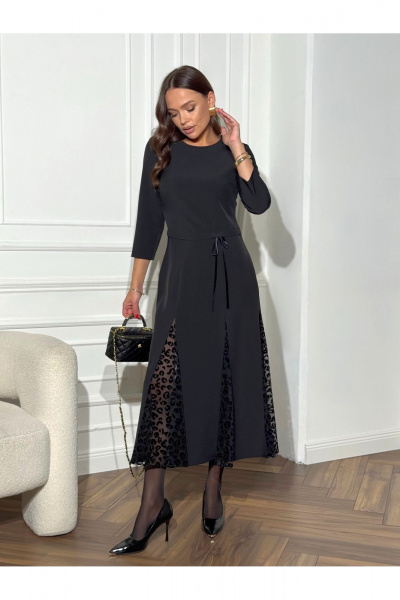 Платье Dilana VIP 2125 черный_ - фото 2