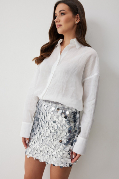 Юбка T.N.D М384 серебро - фото 10