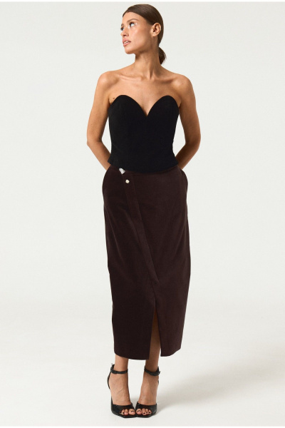 Юбка ATTIKA A3464 коричневый - фото 1