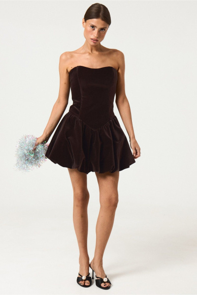 Платье ATTIKA A3470 коричневый - фото 1