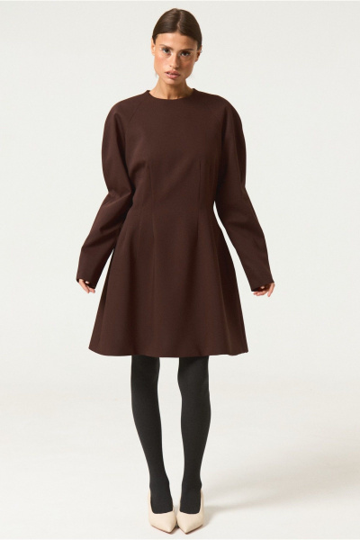 Платье ATTIKA A3476-1 коричневый - фото 3