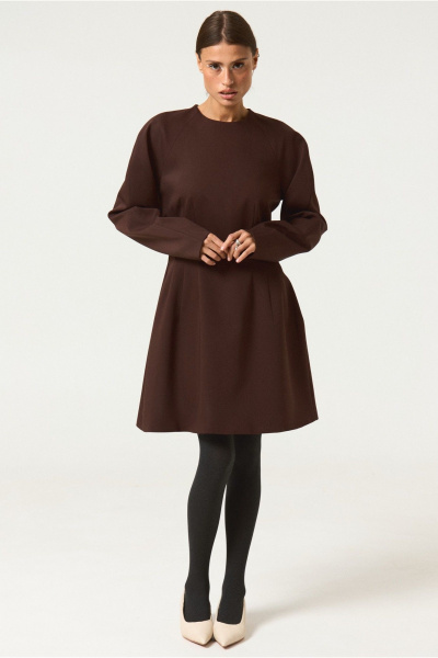 Платье ATTIKA A3476-1 коричневый - фото 1