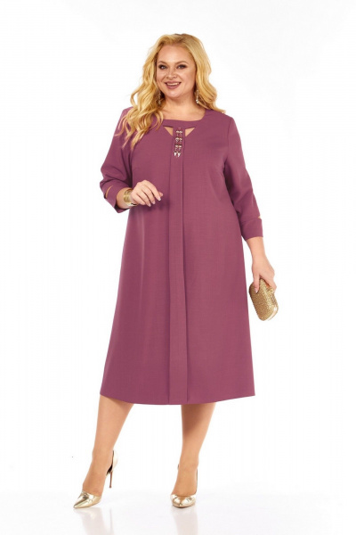 Платье Милора-стиль 1408 розовый - фото 1