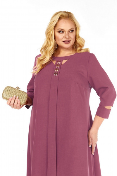 Платье Милора-стиль 1408 розовый - фото 2