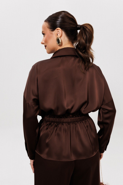 Блуза, брюки Mubliz 255 шоколад - фото 13