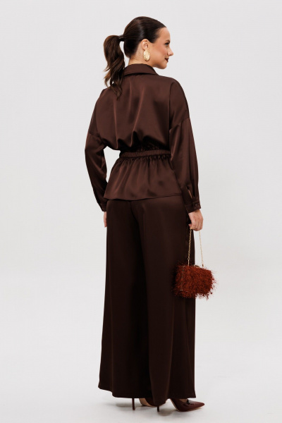 Блуза, брюки Mubliz 255 шоколад - фото 3