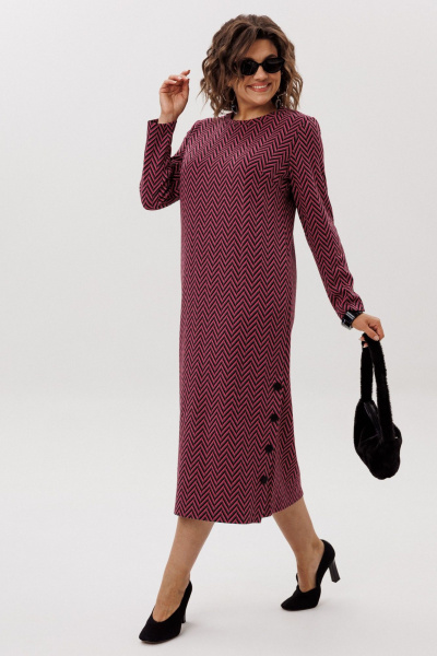 Платье Anelli 1755 рябиновая_волна - фото 3