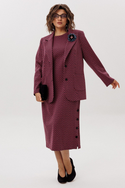 Платье Anelli 1755 рябиновая_волна - фото 5