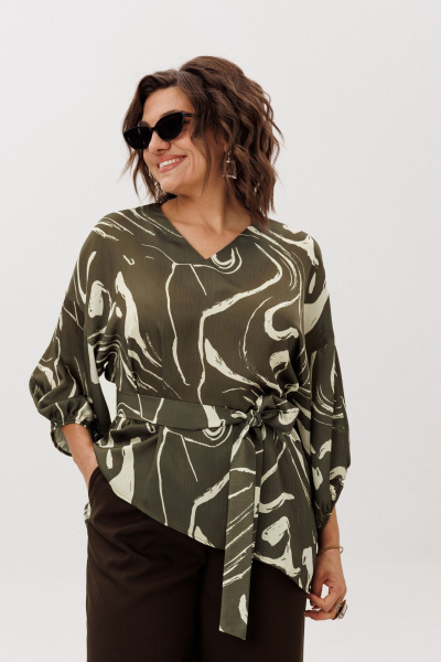 Блуза Anelli 1665 лесная_осока - фото 8