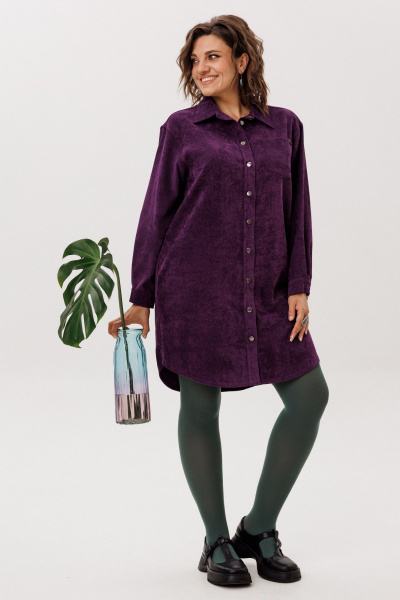 Платье Anelli 1771 сливовая_безмятежность - фото 9