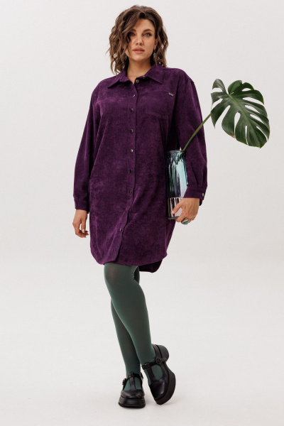 Платье Anelli 1771 сливовая_безмятежность - фото 1