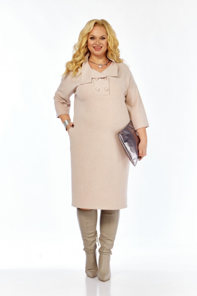 Платье БагираАнТа 1089 пудра - фото 1