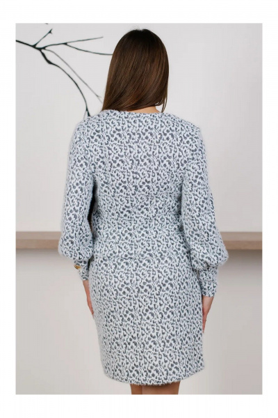 Джемпер, юбка MONA STYLE 19089/лео_серый - фото 9