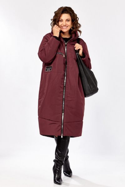 Пальто Lady Secret 5018/1 бордо_матовый - фото 2