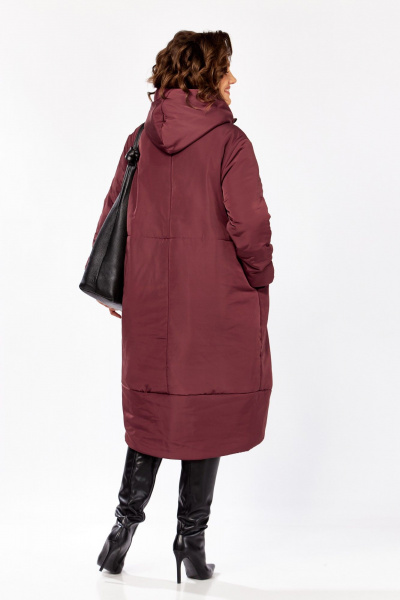 Пальто Lady Secret 5018/1 бордо_матовый - фото 7