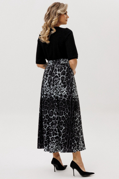 Юбка Faufilure C947 серый_леопард - фото 3
