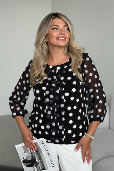 Блуза LindaLux 217 двойной_горох - фото 5