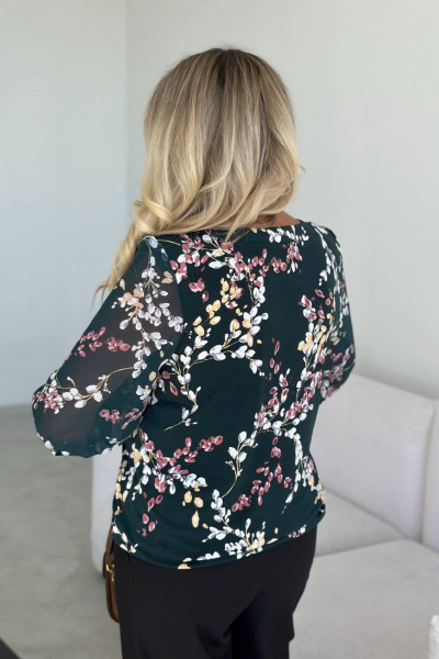 Блуза LindaLux 217 зеленая_верба - фото 7