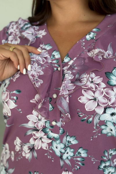 Блуза LindaLux 1-489 букетроз - фото 6