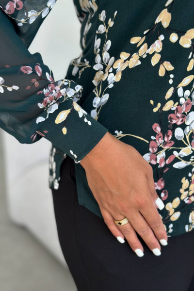 Блуза LindaLux 1-489 зеленаяверба - фото 5