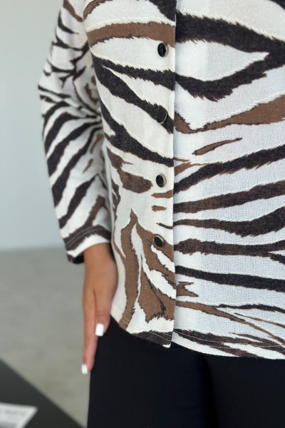 Джемпер LindaLux 1-585 зебра(корич) - фото 3