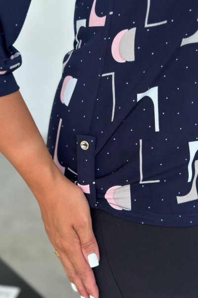 Блуза LindaLux 1-590 синяягео - фото 3