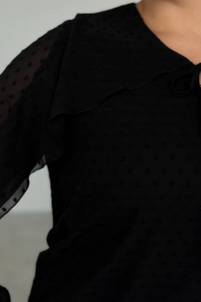 Блуза LindaLux 1-593 черный(воланы) - фото 3