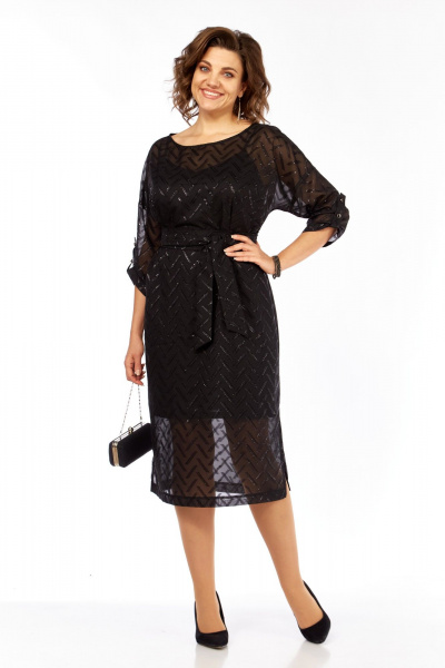 Платье БагираАнТа 1086 черный - фото 6