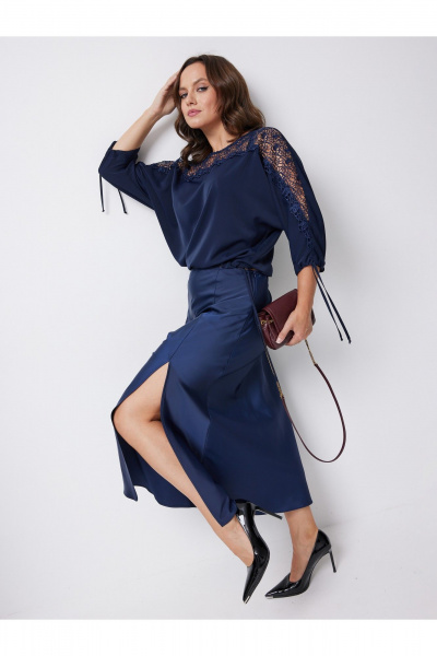 Блуза Condra 16297 синий - фото 7