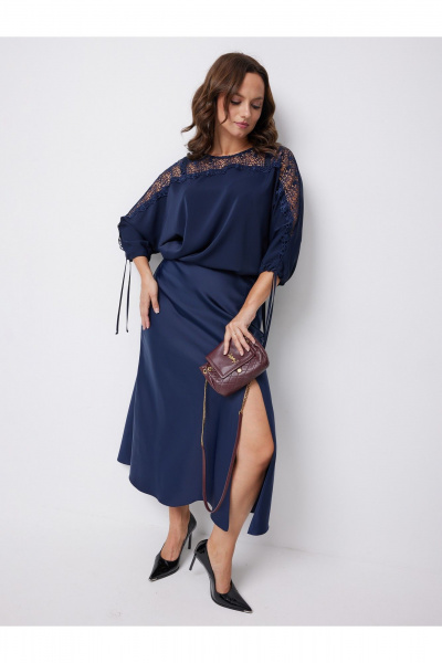 Блуза Condra 16297 синий - фото 5