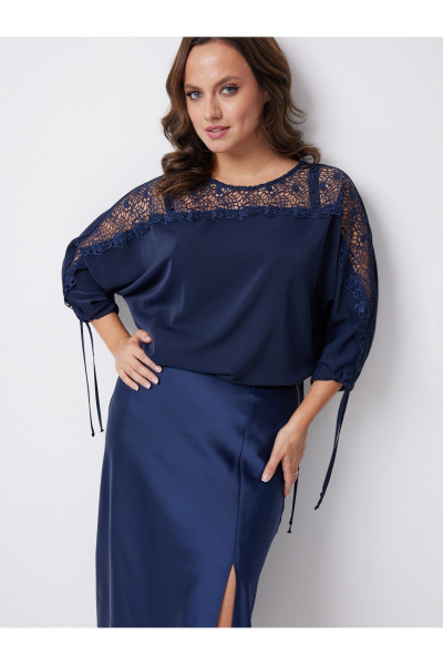 Блуза Condra 16297 синий - фото 1