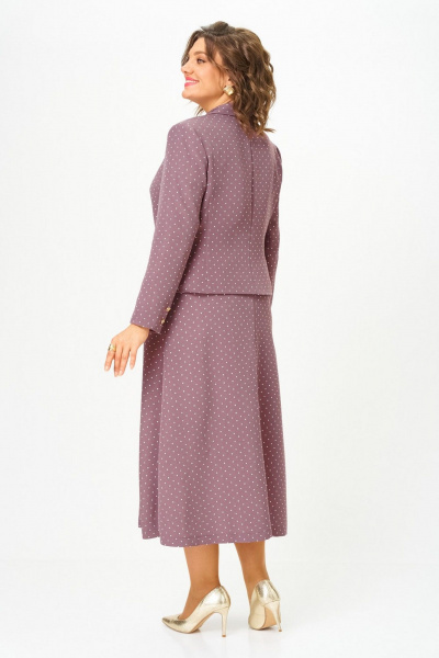 Жакет, юбка Svetlana-Style 2140 какао_горох - фото 5