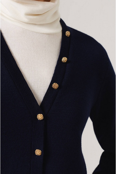 Кардиган Nelva 1900 синий - фото 4