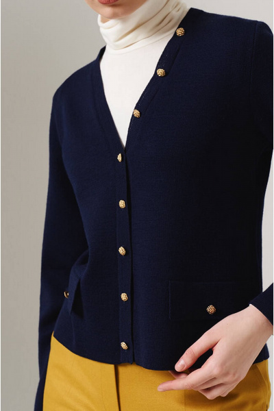Кардиган Nelva 1900 синий - фото 3
