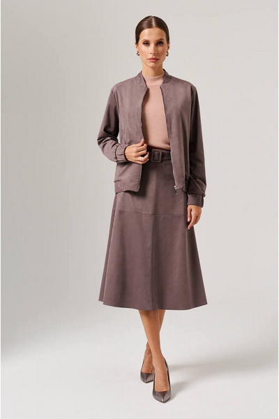 Блуза Nelva 1906 серо-розовый - фото 3