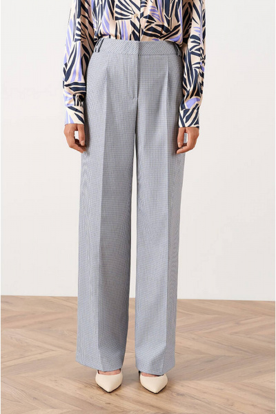 Брюки Nelva 31053 сине-голубой полоска - фото 3