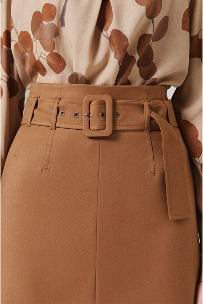 Юбка Nelva 4859 бежевый - фото 3