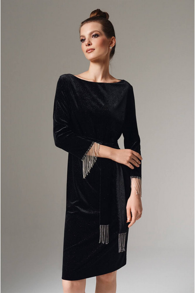 Платье Nelva 51604 черный - фото 3